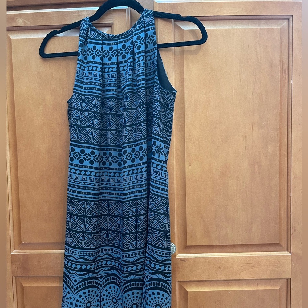 Halter dress by Anne Taylor Loft with scalloped seam